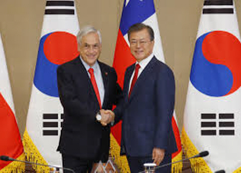한·칠레 정상회담…한국 ‘태평양동맹’ 가입 적극 협력