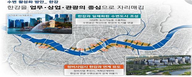 서울시, 한강변을 국제적인 수변공간으로  공간구상 추진